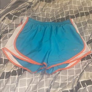 Green Nike shorts. Size small. Dri-fit.